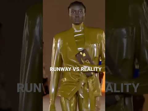 Runway VS Reality #fashion #runway #balmain #kimkardashian #fyp