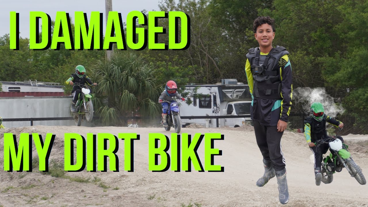 OHH NO! I DAMAGED MY DIRT BIKE! YouTube