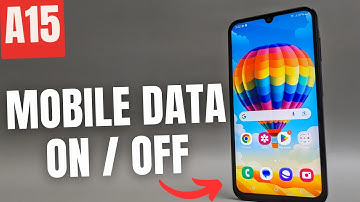 Samsung Galaxy A15 5G - How to Turn On Mobile Data + Enable 5G or 4G