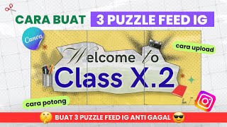 Cara Bikin 3 Puzzle Feed IG Nyambung Rapi 🔥 Ukuran, Potong & Upload Anti Gagal!