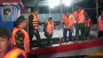 Xuyên đêm cứu nạn thành công 10 ngư dân tàu cá Quảng Ngãi bị chìm trên biển