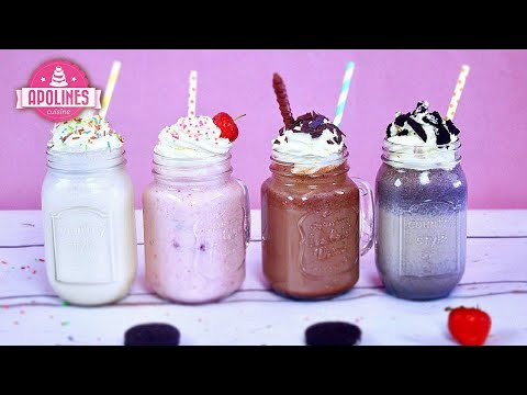 მილქშეიკი მარწყვის, შოკოლადის, ორეოს და ვანილის - Milqsheiki