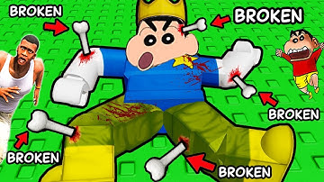 SHINCHAN NOOB vs PRO vs HACKER in BREAK YOUR BONE ROBLOX with FRANKLIN & CHOP | DREAM SQUAD