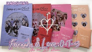 ✿ распаковка TWICE 'formula of love' ✿ all 4 versions