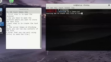 Creating and editing of text files in linux