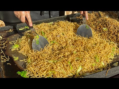 未使用 LPガス グリドル お好み広島焼きそば 文化学園祭り 屋台 大阪関西万博 japanese street food - cheap 400¥ yakisoba 安くて美味しい焼きそば