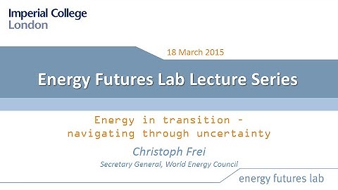 Energy in transition - navigating uncertainty