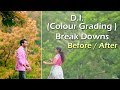 Colour grading breakdowns before  after  hitech creative works