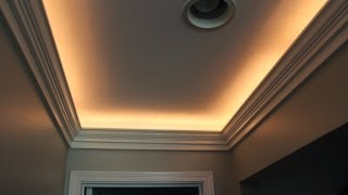 Crown Molding with Indirect Lighting Installation