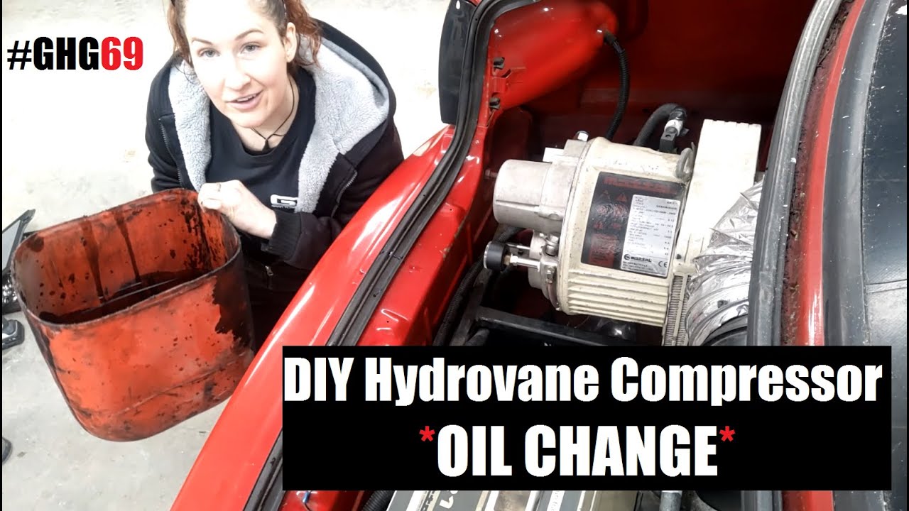 DIY Hydrovane Compressor *Oil Change* GHG69 YouTube