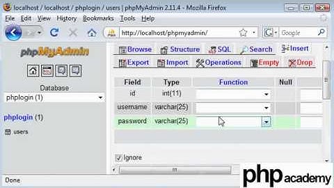 php login session