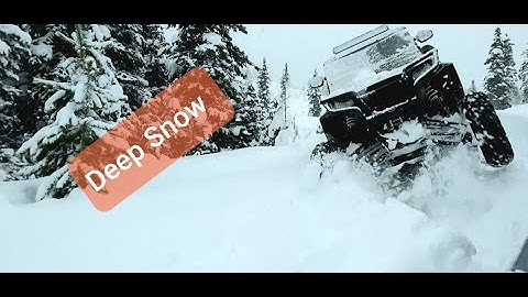 Polaris rzr in the snow