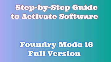 Foundry Modo 16 Activation Tutorial: Installation Process Explained / Foundry Modo 16 2024