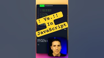 ! vs. !! in JavaScript #javacript #coding #programming #javascriptdeveloper