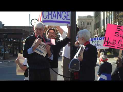 Olson Huff, Buncombe County Senior Health Care Reform Rally, Asheville, NC, November, 21 2009