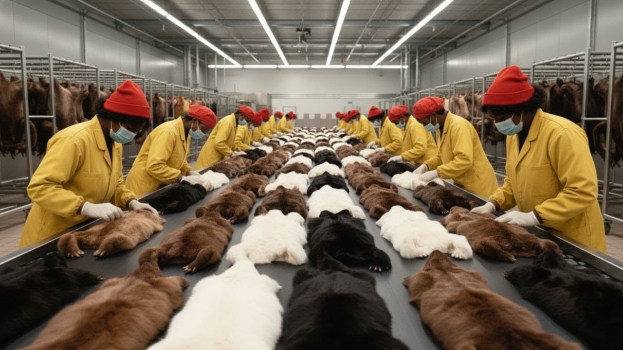 Inside the Mink Fur Factory: How Modern Farms Harvest & Process Premium ...