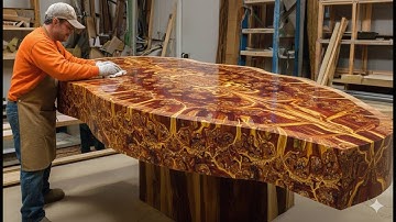 From Giant Tree to 1,000-Pound Luxury Table – An Insane Transformation!
