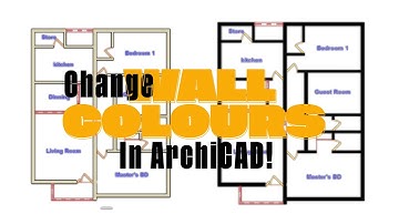 How to Change Wall or Floor Plan Colors in ArchiCAD (Beginner Tutorial)