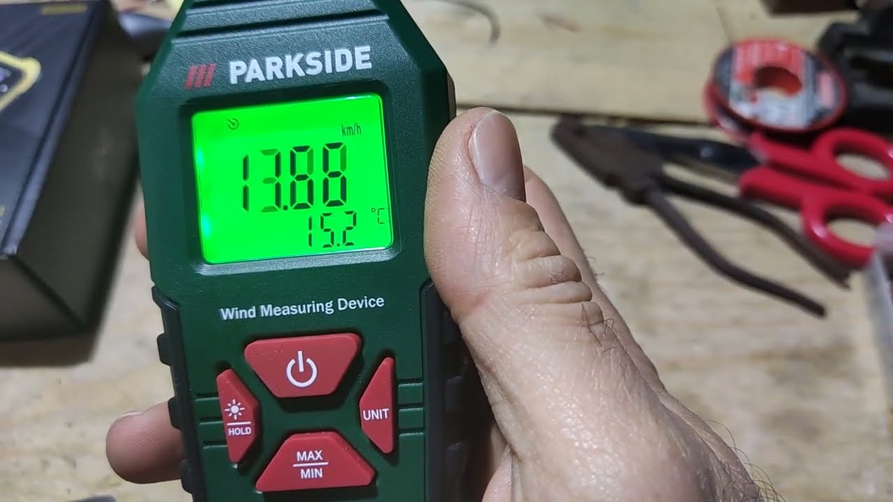 Recensione Anemometro Parkside PWM A1 - YouTube
