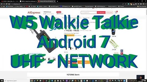 W5 WALKIE TALKIE-ALIEXPRESS LINK