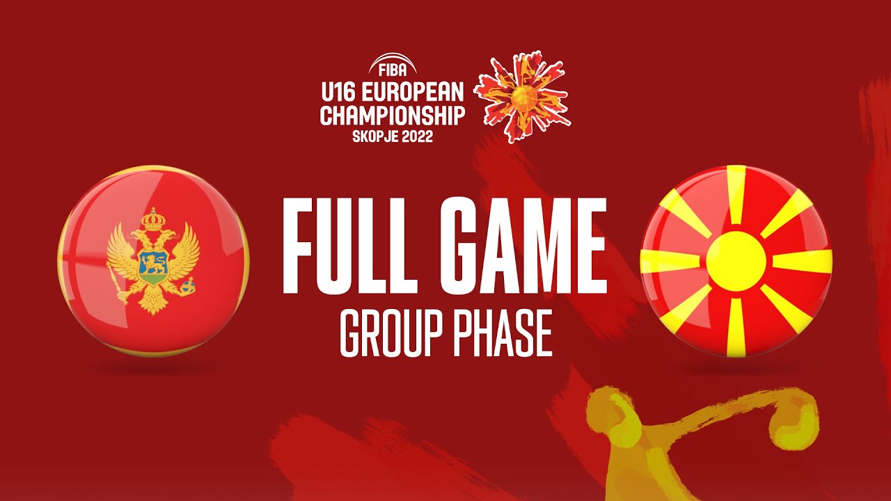Montenegro v North Macedonia | Full Basketball Game | FIBA U16 European Championship 2022