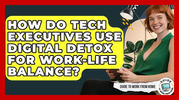 How Do Tech Executives Use Digital Detox For Work-life Balance? - Guide To Work From Home