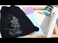 How to Screen Print with Vinyl - Cricut Screen printing - Stenciling - Stencil - Glow in the dark