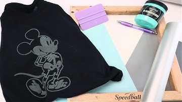 How to Screen Print with Vinyl - Cricut Screen printing - Stenciling - Stencil - Glow in the dark