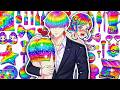 💖 Paper DIY 💖 KPOP DEMON HUNTERS Zoey x Mystery Magic Rainbow Girl + Skincare + Makeup 💄