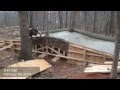 J&D farms builds a stone bridge.mov