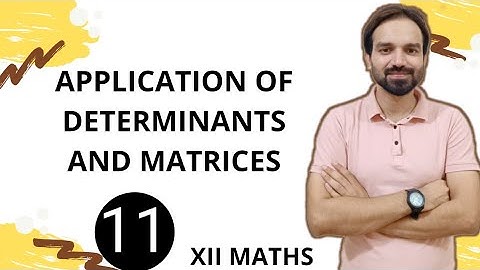 Application of Determinants and Matrices | Class 12 Maths NCERT | determinants Chapter 4