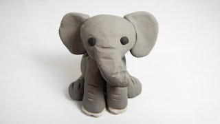 How to Make a Modeling Clay Elephant Easily Step by Step