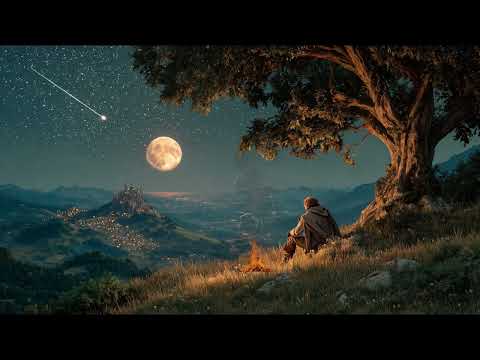 A Lonely Traveler by the Fire | Fantasy Celtic Ambient Music for Study, Relax & Sleep