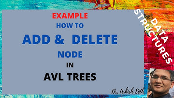 Illustrative Example of ADDING & DELETING NODE in AVL Tree