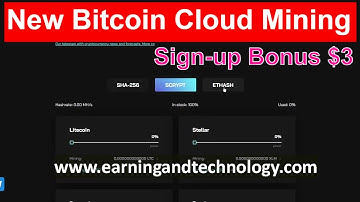 New bitcoin cloud Mining site 2022 l earn free bitcoin l #bitcoinmining