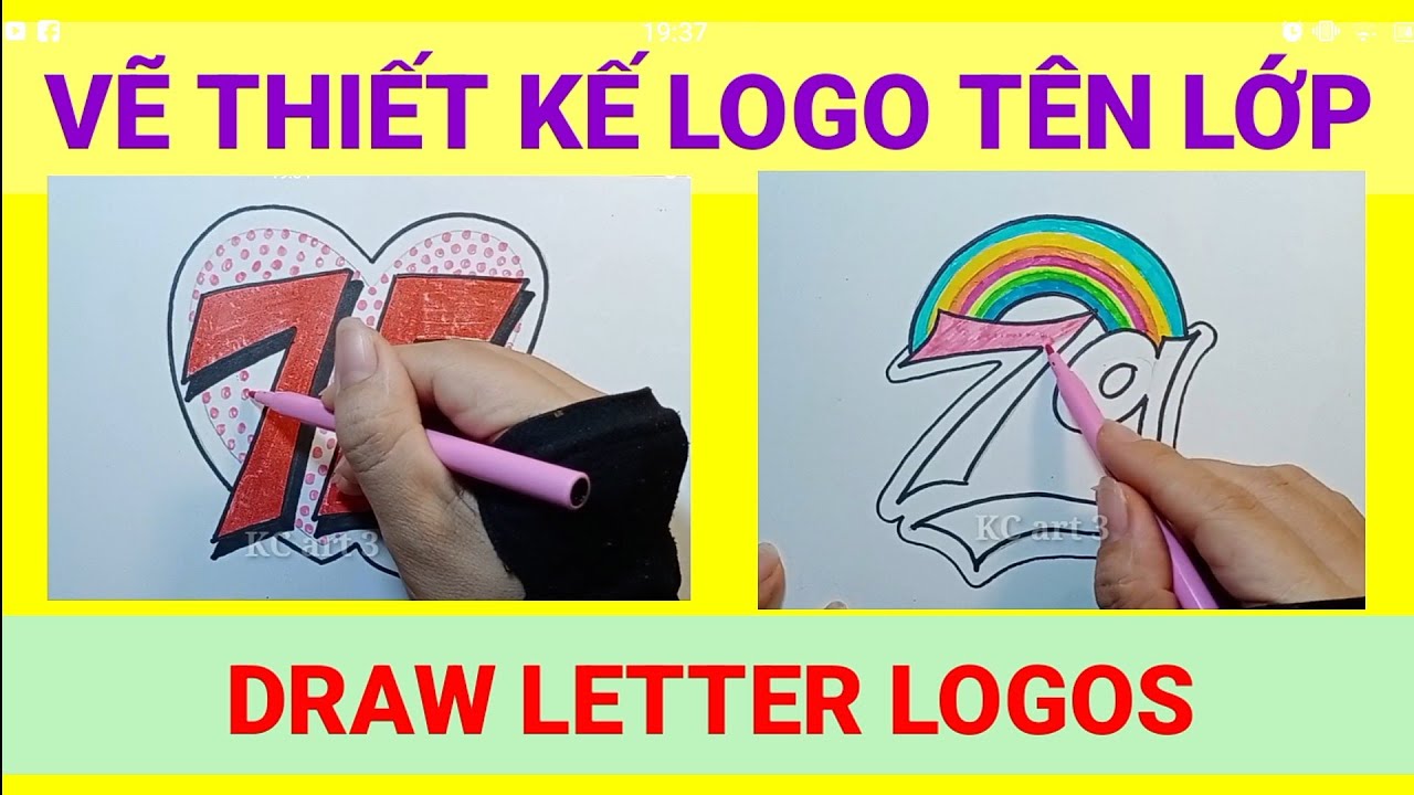 Thiết kế Logo Tên Lớp - 7E, 7G - LOGO DẠNG CHỮ | Draw Letter Logos ...