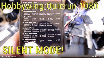 Hobbywing Quicrun WP1080 Crawler ESC - Turning on Silent Mode