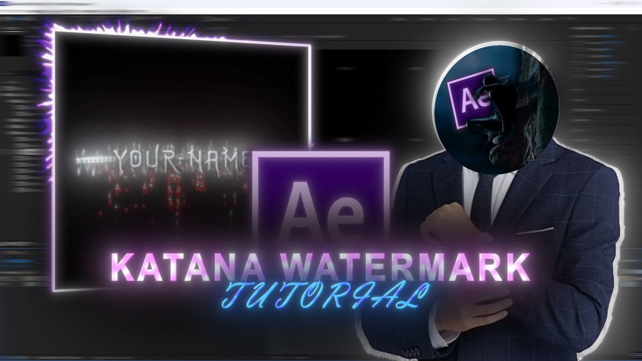 KATANA WATERMARK Tutorial for AFTER EFFECTS ¦ FREE PROJECT FILE - YouTube
