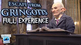 Harry Potter and the Escape from Gringotts (Full Ride Experience   Queue POV) Universal Studios