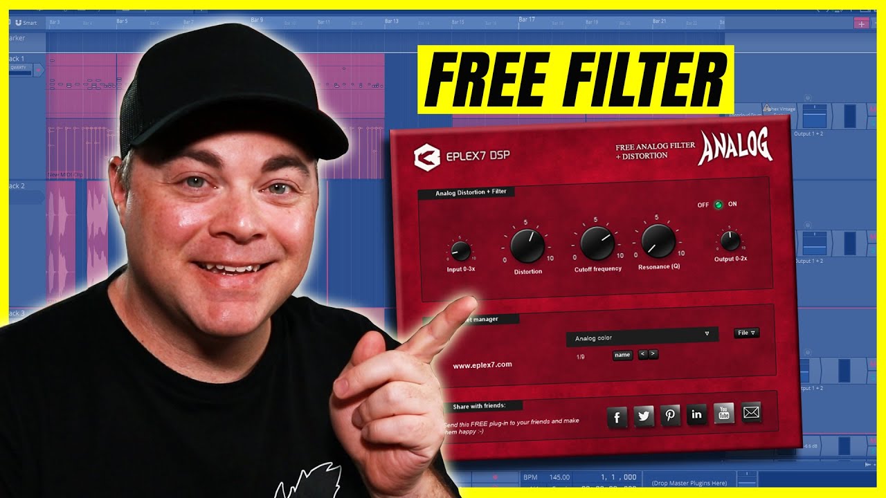 Adding Movement and Warmth With The Free VST Eplex7 Filter and Distortion