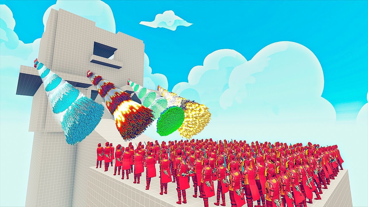 100x WARRIOR vs 4x EVERY GOD - Totally Accurate Battle Simulator TABS