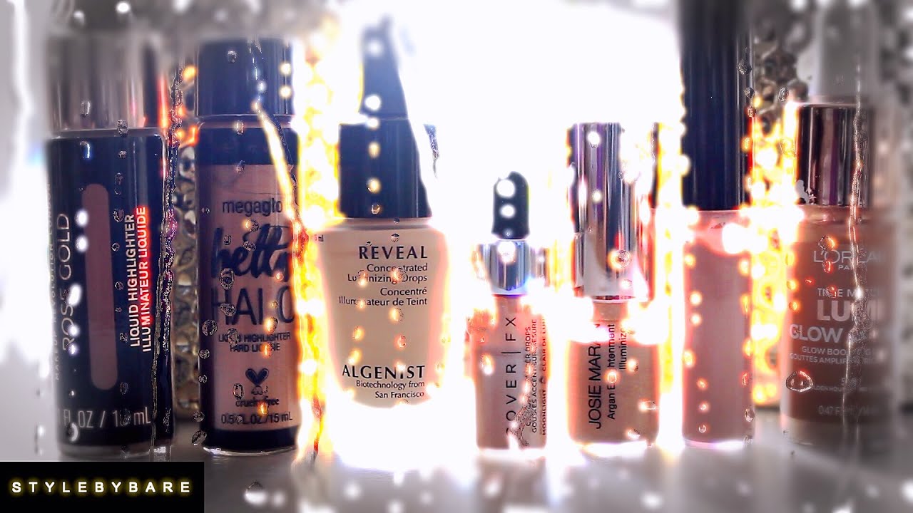 THE BEST LIQUID HIGHLIGHTER DROPS MY COLLECTION I ByBare YouTube