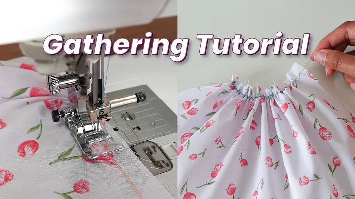 How To Gather Fabric in Seconds | Sewing Machine Tutorial