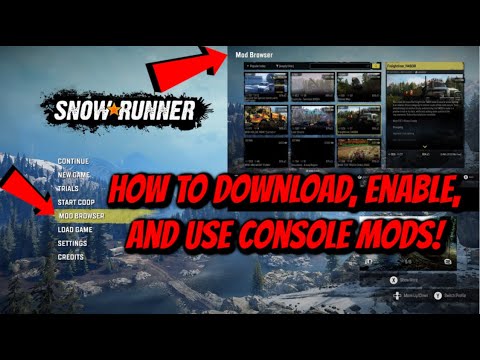 SnowRunner - How To Download, Enable, And Use Mods On Console!