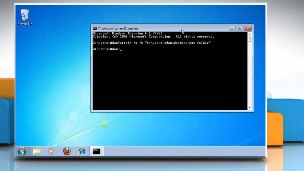 attrib ซ่อนไฟล์  New  How to make a super hidden file or folder on Windows 7
