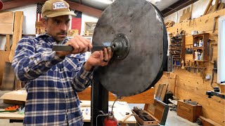 Restoring a 98 Year Old Bandsaw // Clear Coating and Re-Assembly