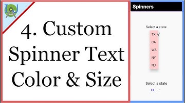 4. Custom Spinner Color and Text