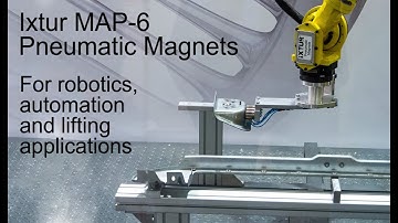 Robotic gripper with Ixtur MAP-6 Magnets