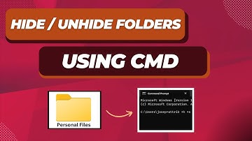Hide/UnHide Folder using CMD in Windows 11, 10 (Easy Way)
