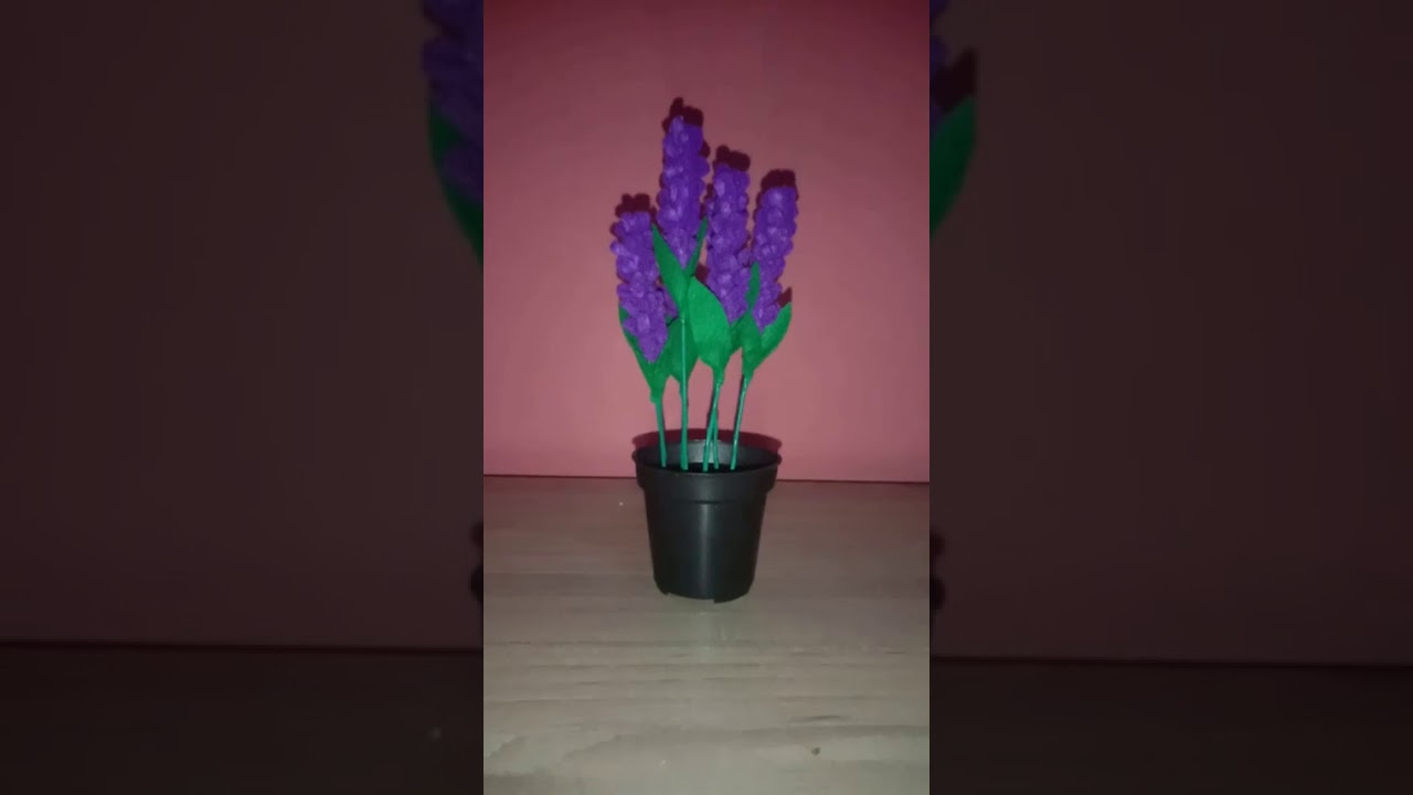 Dokumentasi Hasil Kerajinan  Seni  Rupa  3D Bunga Lavender 
